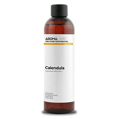ORGANIC - CALENDULA Infused Oil - 250mL - 100% Pure, Natural and Cosmos Certified - AROMA LABS (French Brand)