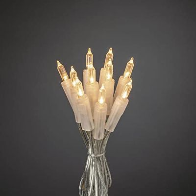 Konstsmide 6304-103 / Catena di miniluci LED / 100 diodi bianco caldi / 230V interno/cavo trasparente