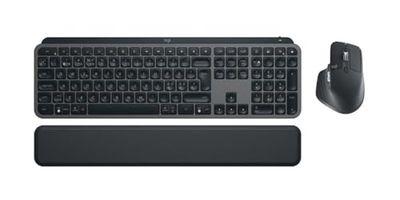 Logitech MX Keys S Combo: MX Master 3S, MX Keys S & MX Palm Rest - Grafite, Layout Scandinavo QWERTY