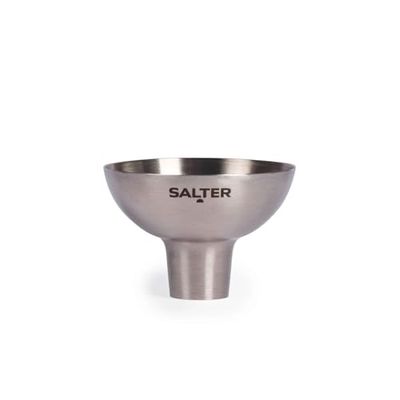 Salter Embudo de recarga - embudo de relleno de condimentos y especias, acero inoxidable, fácil de limpiar, apto para lavavajillas, café, sal y pimienta, café, especias, aceites, leche, BW13900EU7