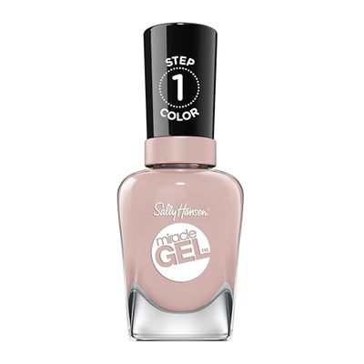 Sally Hansen Miracle Gel, Shock & Mauve, Gel-Like Nail Polish, NO UV Light Required, Chip-Resistant, Long Lasting - Up to 8 days, Easy to Use, Salon Quality Results, Vegan Formula, 14.7ml