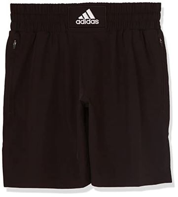 Adidas BOXWEAR Tech-Shorts Pantaloncini, Blackwhite, S Unisex-Adulto