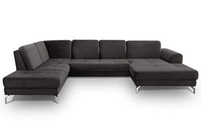CAVADORE Benda Divani, Legno, Grigio, INKL. Sitztiefenverstellung