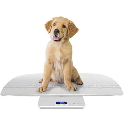 Adamson A50 Dier- en babyweegschaal, 2023, dierenweegschaal voor katten, honden, konijnen, puppy's, baby's, peuters, volwassenen, digitale babyweegschaal, voor pasgeboren baby's, tot 100 kg