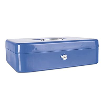 Danubio 5234001pl de 10 Cajas con Llave Dinero láser, extra grande, 300 x 90 x 240 mm, color azul