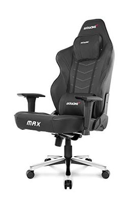 AKRacing Masters Série Max Siège Gaming, Polyuréthane, Noir, One