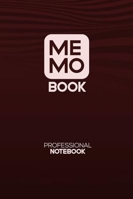 Memobook - Ruby: Elegant Professional Notebook - Organize Your Thoughts and Find Them Easily - Ruby Red Color - 150 Pages for Writing Your Notes - Office Supplies
