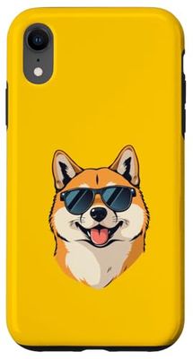 Shiba Inu avec lunettes de soleil cool propriétaire de chien d'été Coque pour iPhone XR