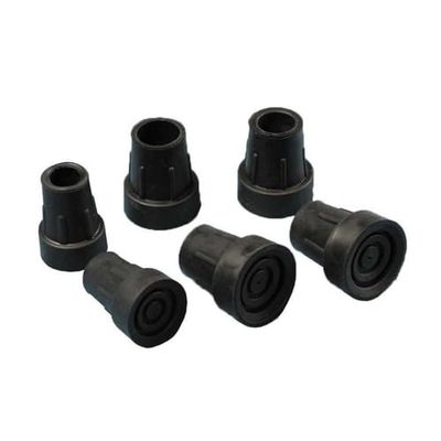 NRS Healthcare 22mm Replacement Walking Stick D-Type Ferrule, Black