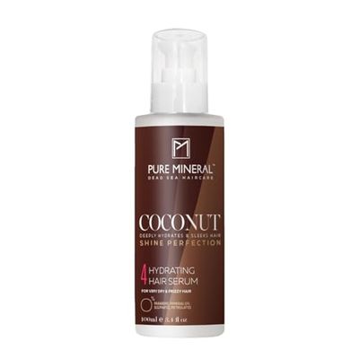 Pure Mineral - Coconut Oil Hair Serum for Nourished Hair - Strengthening, Shiny & Revitalizing - Sulfate-Free, Paraben-Free, Petrolatum-Free - 100ml