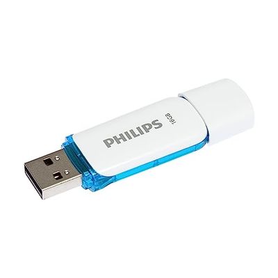 Philips Usb 2,0 vara de 16 Gb, edição de neve, branco, azul