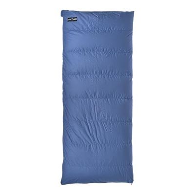 LOWLAND OUTDOOR Companion Junior Sacos de dormir de penugem para homem, azul, 160 x 70 cm
