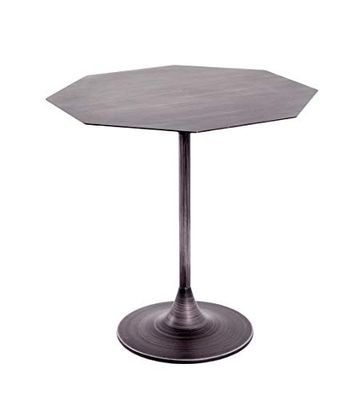 HAKU Möbel Sidobord svart, Metall, metall - Storlek: B 45 cm x H 47 cm x D 45 cm, Stil: Art déco