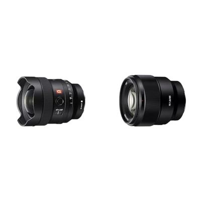 Sony SEL14F18GM | Full Formaat FE 14mm F1.8 GM - Premium G Master Serie Lens met vaste brandpuntsafstand & Sony E-Mount Sel-85F18 Telelens Met Vaste Brandpuntsafstand, Fe 85 M F1,8, Ed-Glas, Zwart