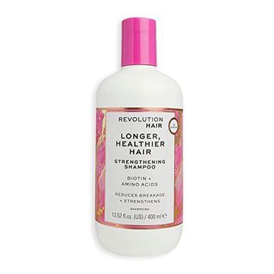 Revolution Haircare London Hair Shampoo for Longer Healthier Hair, Reduces Breakage, Vegan and Cruelty-Free, 400ml