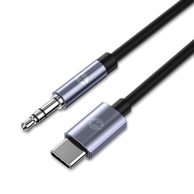 BIGBIG WON Cavo da USB C a Aux 1M, adattatore da USB C a 3,5 mm per iPhone 15/15 Pro, Huawei P40 Pro/P30 Pro/P20/Mate 30, Samsung Galaxy S23/S22/S21/Note10, Xiaomi, cuffie, stereo per casa/automobile