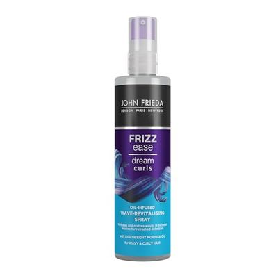 John Frieda Dream Curls Oil-Infused Wave-Revitalising Spray, Reactivate and Hydrate Curls, 150ml