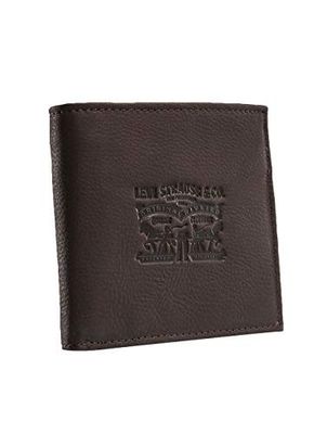Levi'S Men's Vintage Two Horse Vertical Wallet, Castanho (Dark Brown)