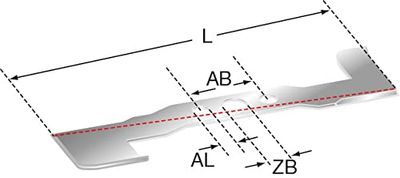 STIGA - Cuchilla para cortacésped (460 mm, apta para STIGA MULTICLIP 46)