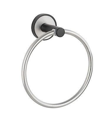 Wenko 25011100 Anillo para Toallas de Baño Udine, Mate