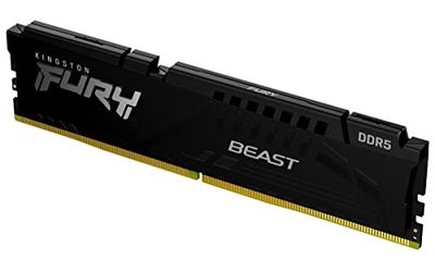 Kingston FURY Beast DDR5 16GB 6000MT/s DDR5 CL36 DIMM Memoria gamer para Ordenadores de sobremesa Módulo único - KF560C36BBE-16