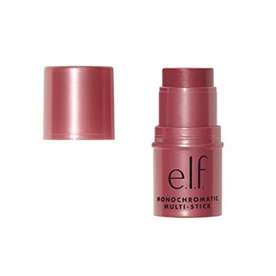 e.l.f. Monochromatic Multi Stick, lussuosamente cremoso, colore sfumabile, per occhi, labbra e guance, Luminous Berry, 4,4 g (0,155 oz)