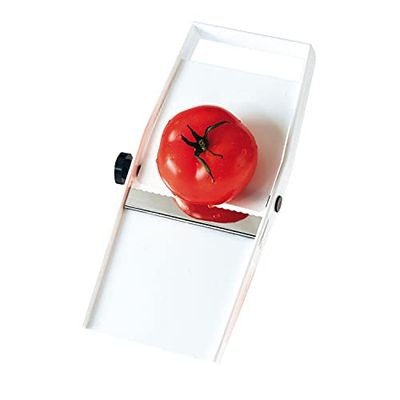 Westmark Coupe-légumes/– Rabot avec Coupe réglable Force, ondulée, Acier Inoxydable, Blanc/Argent, 15,7 x 10.6 x 8 cm 10652270