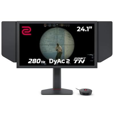 BenQ ZOWIE XL2546X+ Écran Gaming, 24 pouces, 280Hz, TN rapide, DyAc 2, 1080p, HDMI 2.0 X3, DisplayPort, XL Setting to Share, S Switch, réglage hauteur fluide, PROGamer Base