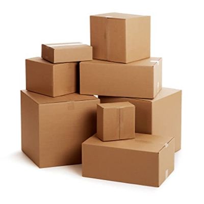 IDMENAGE - Lote de 25 cajas de cartón ondulado, 25 x 18 x 20 cm