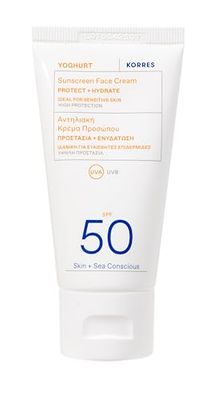 KORRES YOGHURT Sun Cream SPF50 Fast Absorbing Long Lasting Moisturising Water Resistant 50ml
