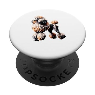 Origami Art Poodle Poodles PopSockets PopGrip Adhesivo