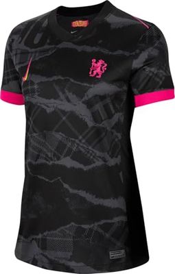 Nike Chelsea skjorta CFC W Nk Df Stad JSY Ss 3R, antracit/svart/Opti gul/rosa Prime, FQ2226-061, XL