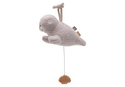 Jollein Musiklåda Baby Seal – Deepsea – Robbe musikhängare – för flickor och pojkar – babymusikleksak – gosedjur med musik
