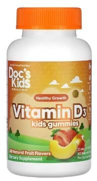 Doctor's Best Vitamina D3 para Niños - Gomitas con Sabores Frutales - 60 Unidades