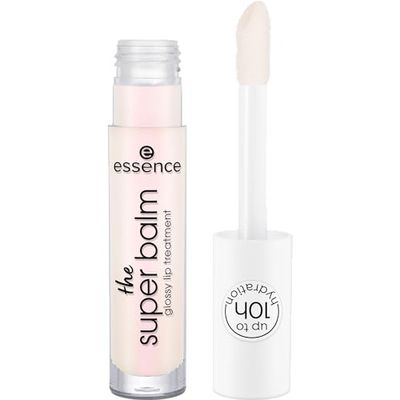 Esence the SUPER BALM Glossy Lip Treatment, nº 01, transparente, hidratante, vegano, sin conservantes, sin parabenos, sin partículas de microplástico, 1 unidad (5 ml)
