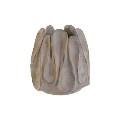 Home ESPRIT Bloembakken Grijs Cement Romantisch Versleten 34 x 34 x 36 cm