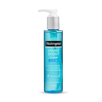 Neutrogena Hydro Boost Water Gel Facial Cleanser, with Hyaluronic Acid for Dry or Dehydrated Skin 200ml