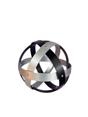 Genesa Crystal, Purificatore energia, Dispositivo orgonico 16 cm diametro, Nera e Argento