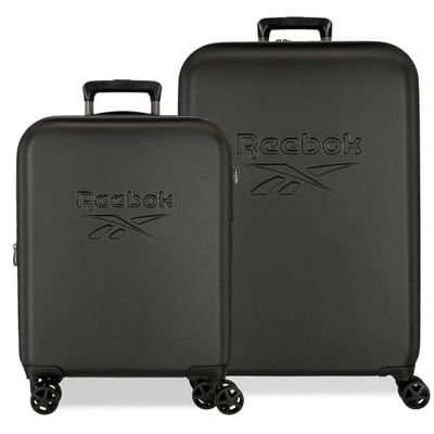 Reebok Franklin Ensemble de valises, Noir, Jeu de valises