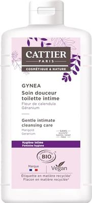 Cattier Gynéa Soin douceur Hygiène Intime fleur de calendula géranium Bio - 200 ml
