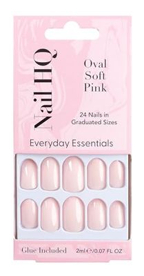 Nail HQ Oval Soft Pink Nails (24 Pieces)