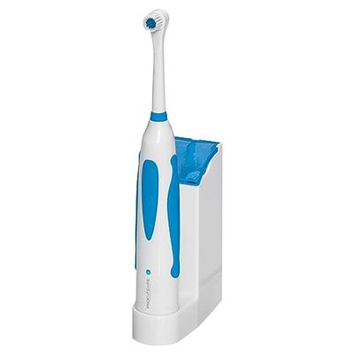 ProfiCare PC-EZ 3055 - Brosse à dents électrique - Oscillement bidirectionnel - Interrupteur - Voyant pour la charge - Avec accessoires - Blanc et Bleu