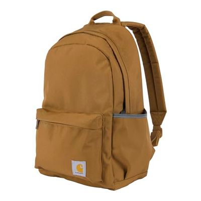 Carhartt 21l Backpack, Durable Water-Resistant Pack with Laptop Sleeve, Mochila clásica Brown, One Size Unisex-Adulto