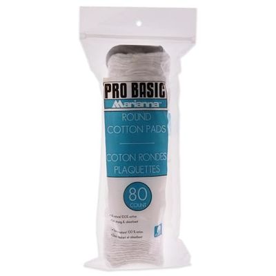 Marianna Pro Basic Round Cotton Pads For Unisex 80 Pc Pads
