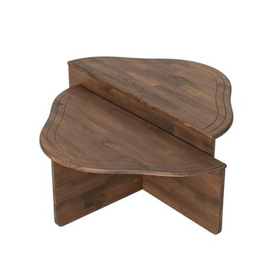 Hanah Home Tavolino da caffè, 100% Solid Wood, Taglia Unica