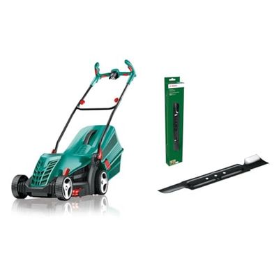 Bosch Home and Garden ARM 37 grasmaaier, 1400 watt, maaibreedte: 37 cm, in doos & Bosch Home and Garden reservemes voor ARM 37