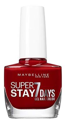 Maybelline Super Stay 7 Days - Smalto per unghie, Rosso Scuro, 10ml