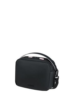 American Tourister Puffypop - Bolsa de 20 cm - Con compartimento para AirPods, Correa Desmontable - Negro