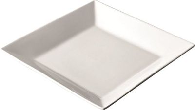 Garcia de pou Assiette Carree 20X20 Cm Blanc Porcelaine - 6 unités