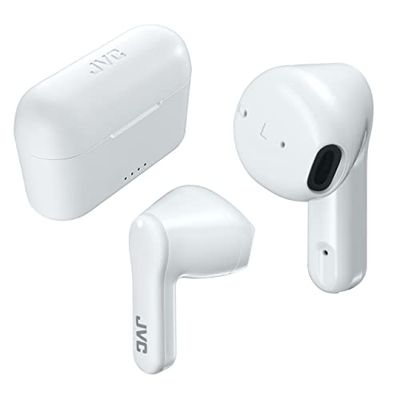 JVC Earbuds HA-A3T HAA-3TWU - Auriculares intrauditivos inalámbricos, Color Blanco